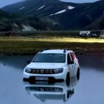 Car in the water