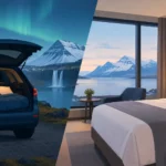 Sleeping in a Car Versus a Hotel in Iceland