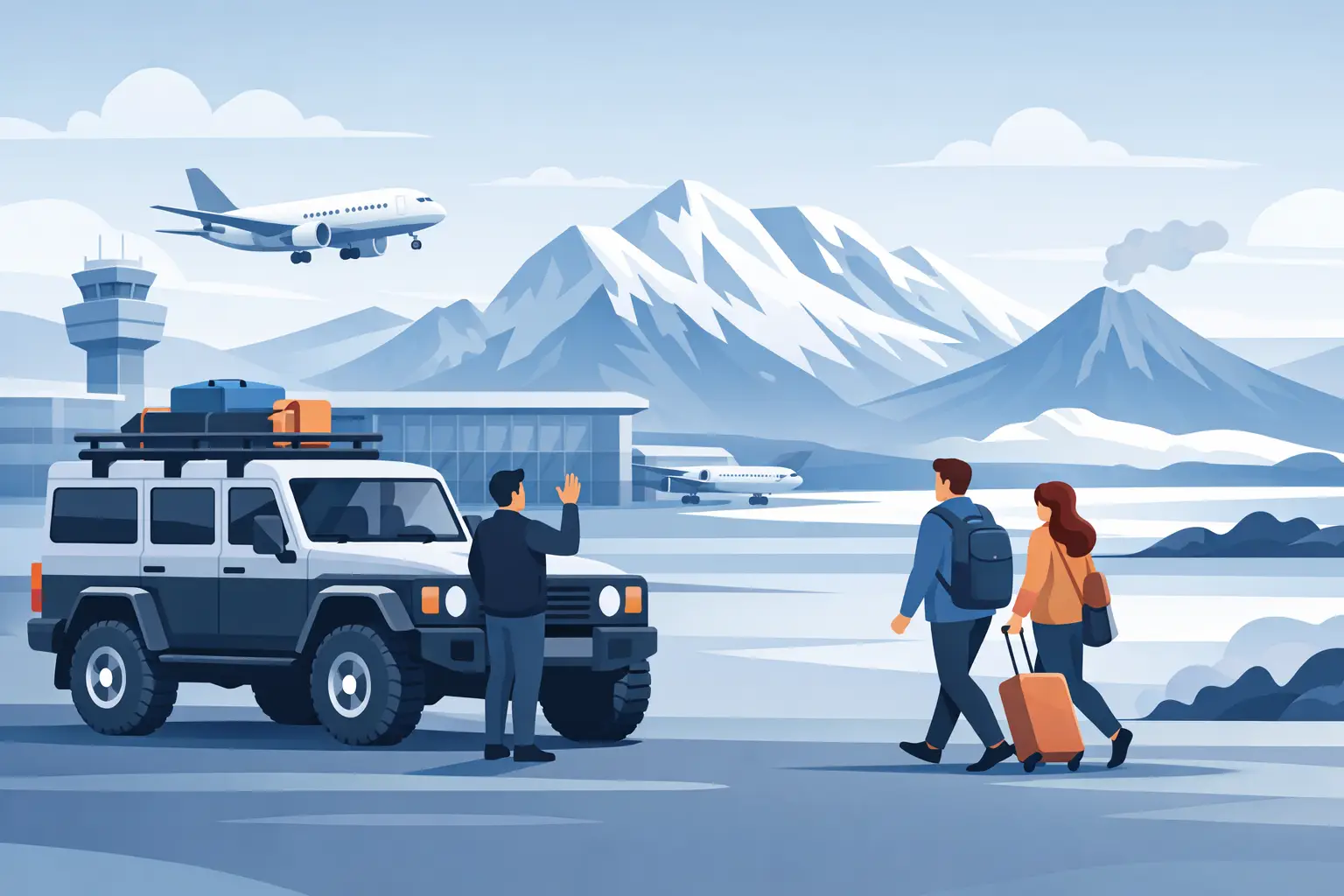 4x4 Airport Pickup Iceland on Your Schedule