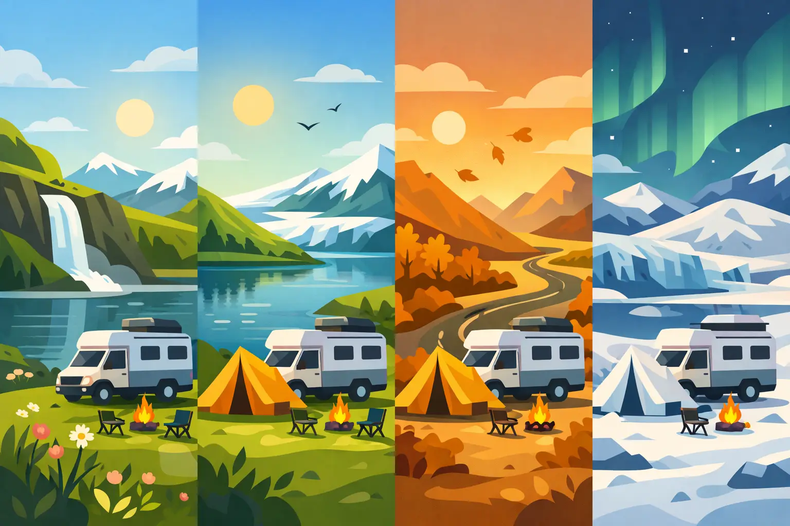 Iceland Camping Seasons for Every Road Trip